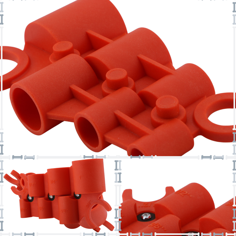 Deburring Pipe and Depth Gauge Tool 1/4" to 1" Sizes by U.S. Solid