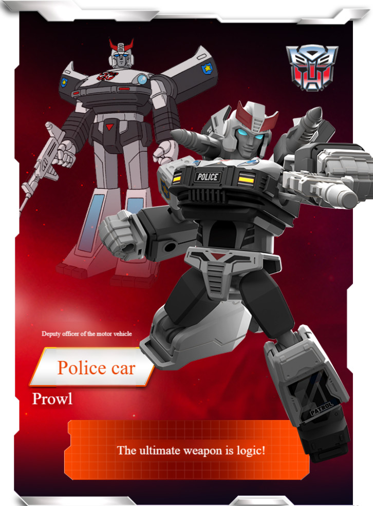 Blokees Transformers Galaxy Version 01 Roll Out Prowl Assembly Model Figure