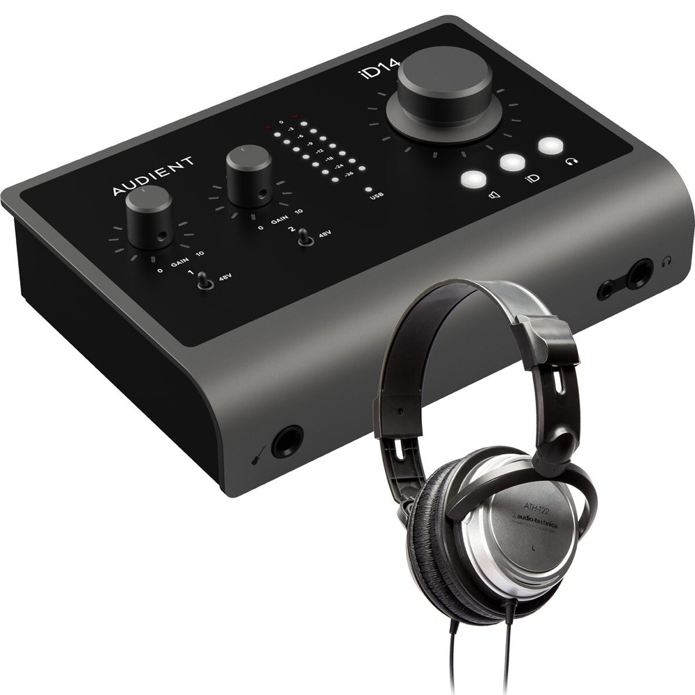 Audient iD14 MkII 10in/6out USB-C Audio Interface STUDIO KIT