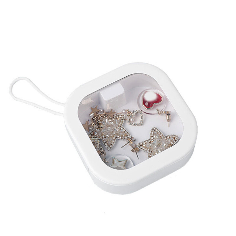 Jewelry Storage Box Transparent Plastic Makeup Tool Box Travel Size Dustproof❥