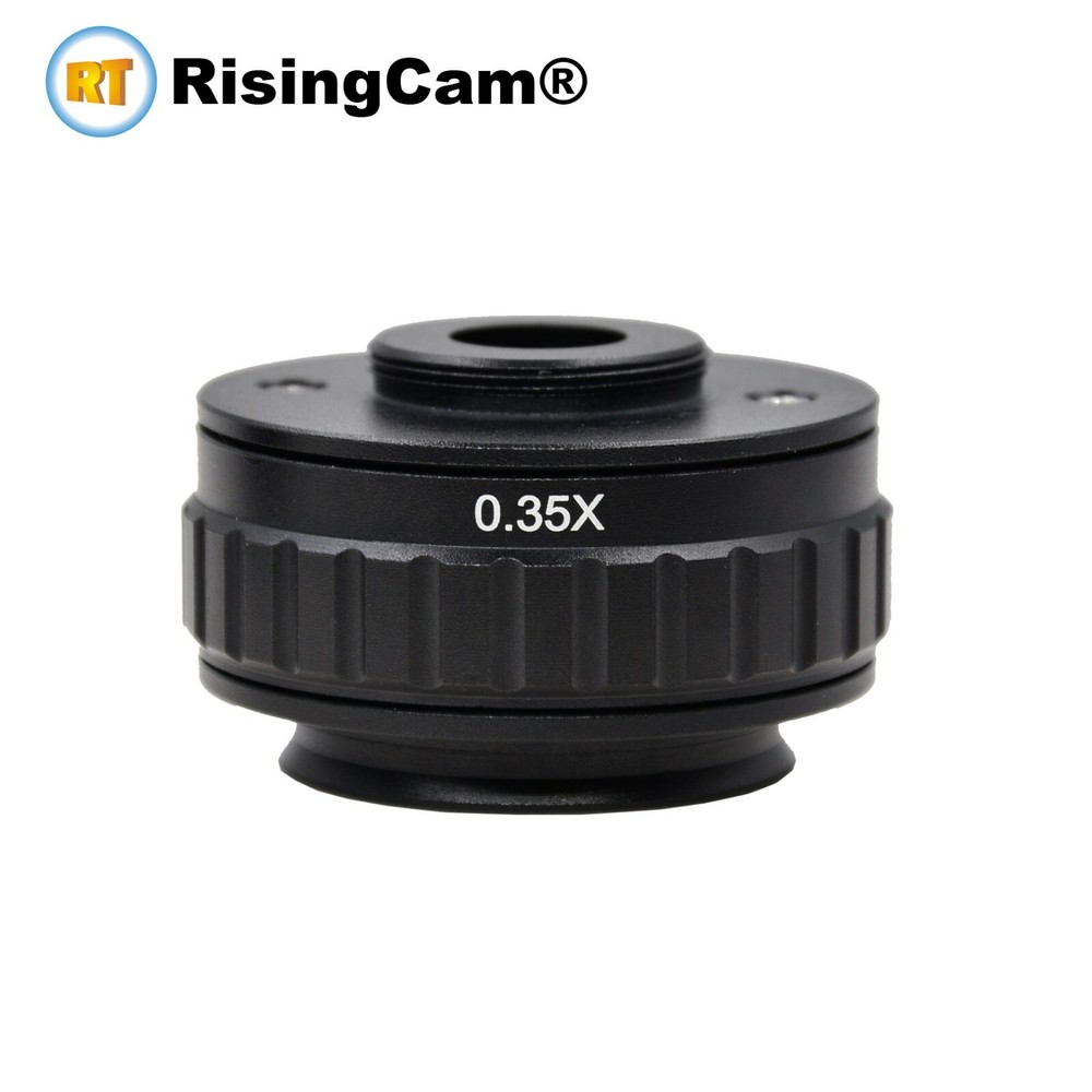 0.35X and 0.5X microscope C mount adapter for trinocular stereo microscope