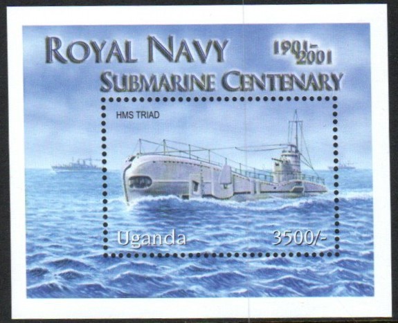 Uganda Stamp 1727  - Submarine centenary