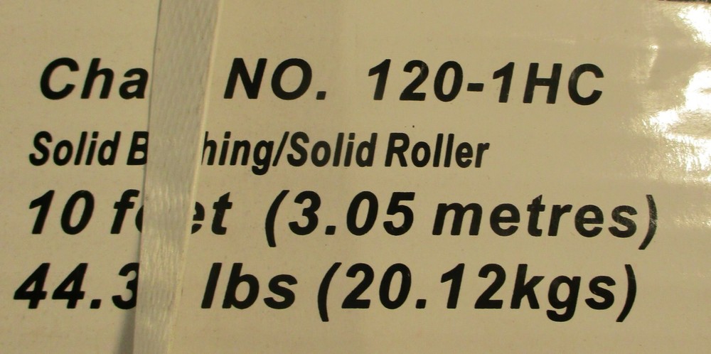IDC Select 120-1HC Solid Bushing Solid Roller Chain 120H-1C 10' L Factory Seal