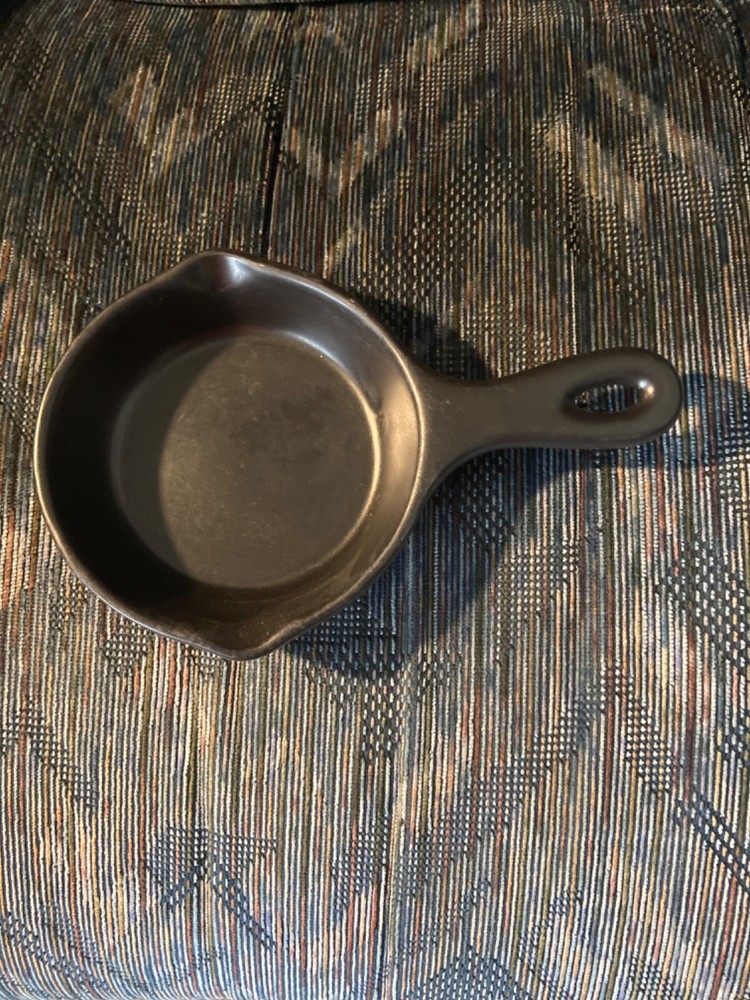 Black Pottery Baking Dish/Skillet, USA