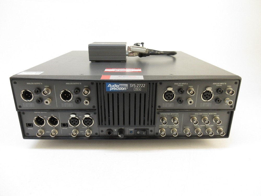 Audio Precision SYS2722 Audio Analyzer w/ Opt APIB, BUR, AWT Filter, USB Adapter