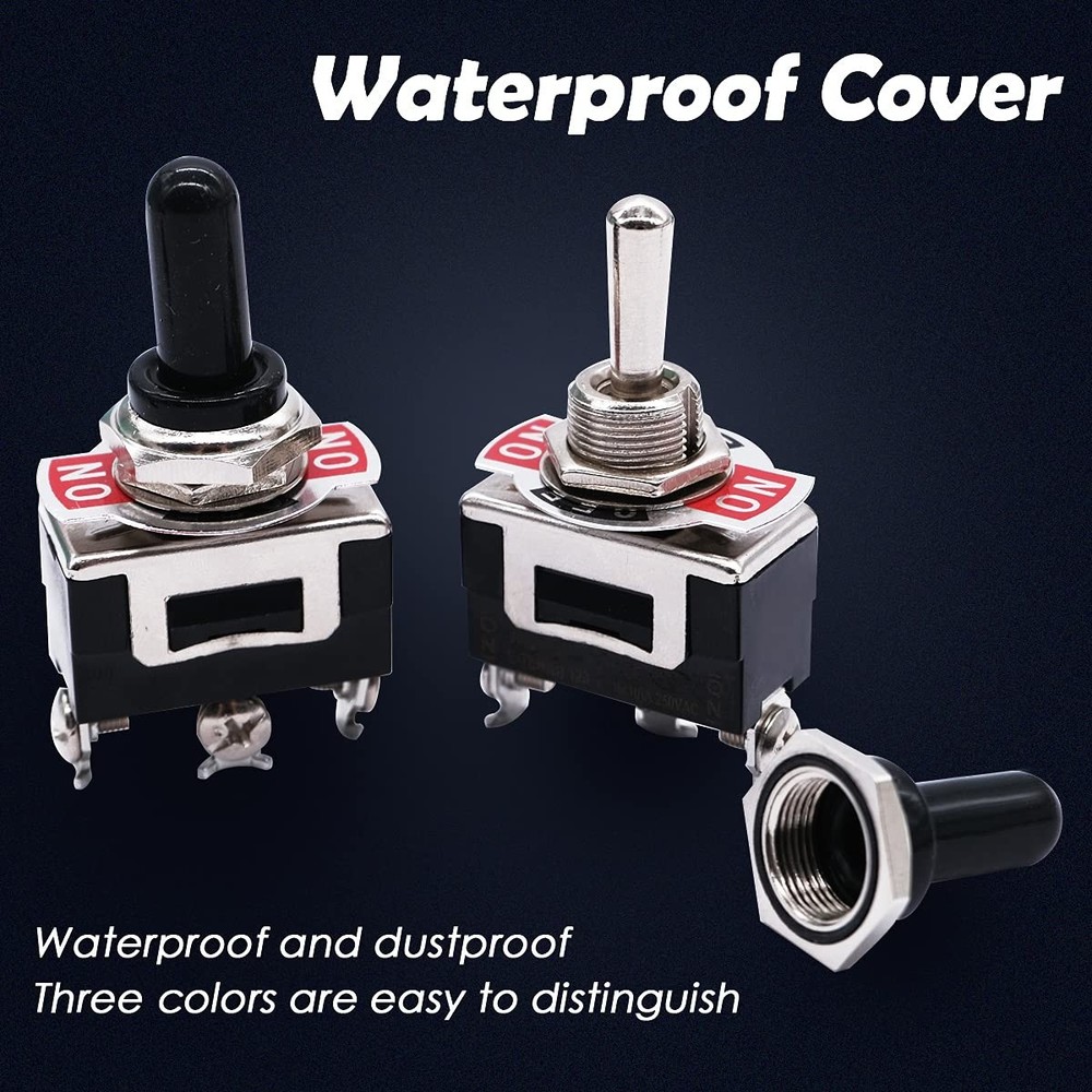 3pcs Momentary Toggle Switch SPDT (ON)/Off/(ON) 3 Pin 3 Position 3 Way Toggle...