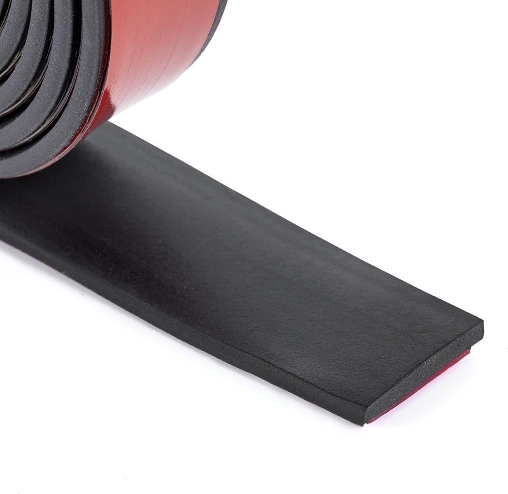 Neoprene Rubber Strips Self Adhesive Sheets, Rolls & Strips with Adhesive Bac...