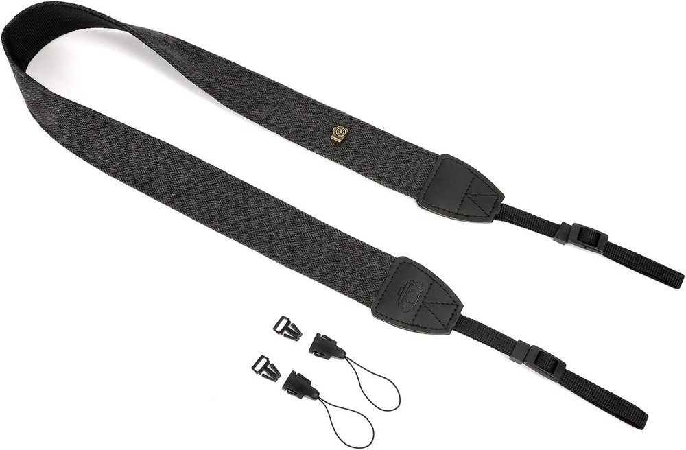 WANBY Camera Strap Black Canvas Neck Shoulder with Quick Release...