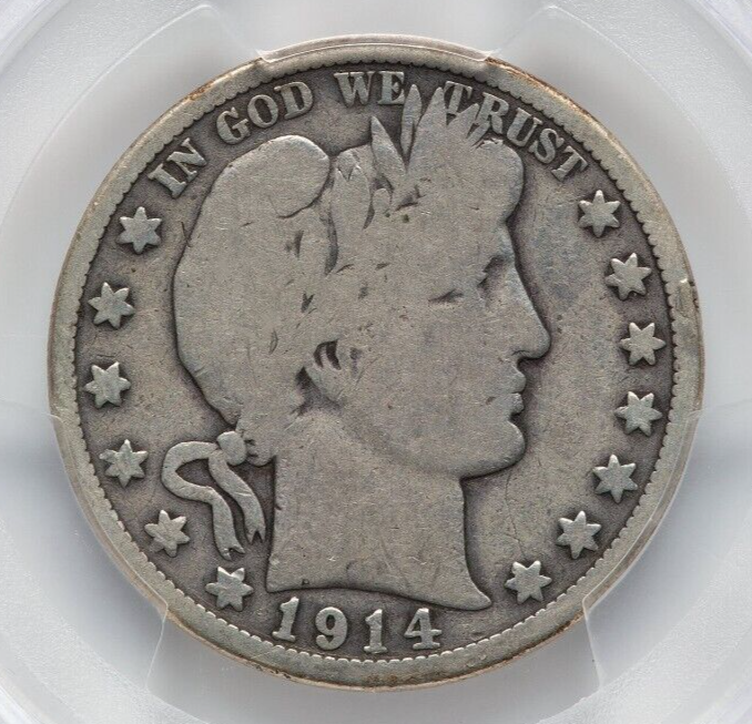 1914 BARBER HALF DOLLAR PCGS G6