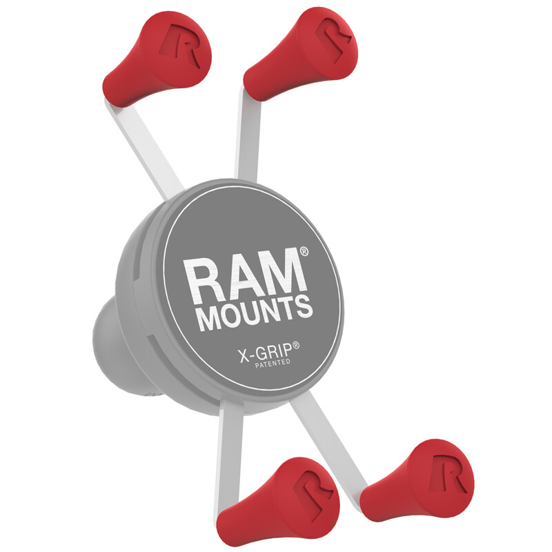RAM Replacement Rubber Red Post Caps 4 Pack - Fits All X-Grip Holders