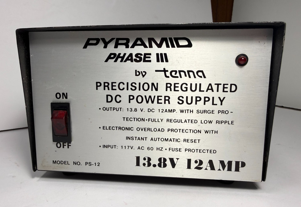 Tenna PS12 Pyramid Phase 3 Precision Regulated DC Power Supply