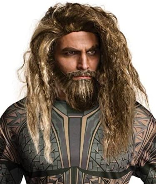 Authentic Aquaman Wig and Beard Set - Official DC Comics Costume Accessory