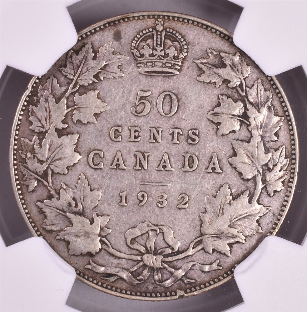 1932 Canada 50 Cents - NGC VF20