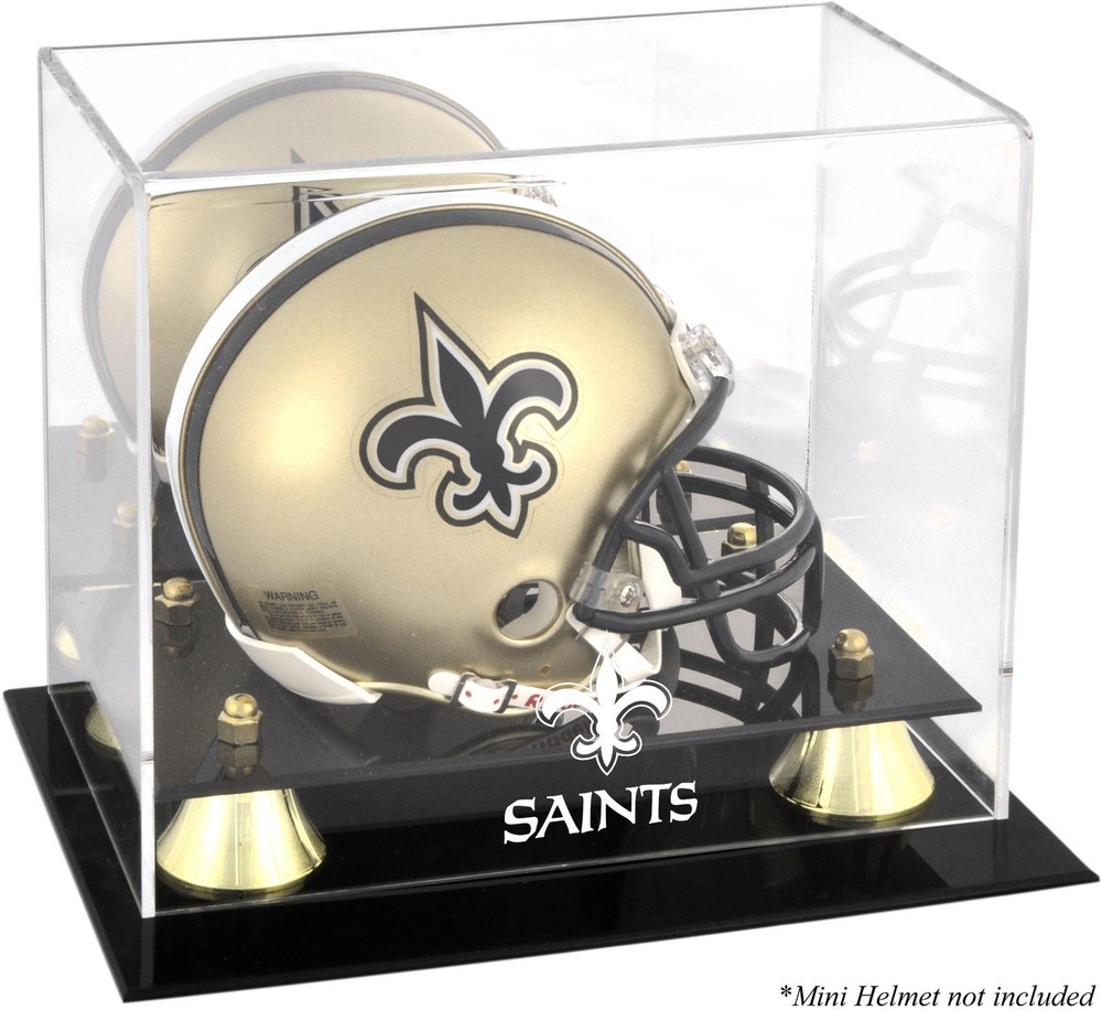New Orleans Saints Mini Helmet Display Case