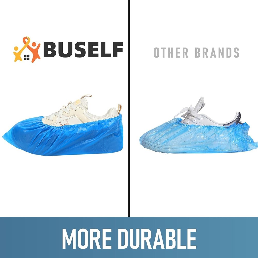 Multi-Purpose Waterproof Shoe Covers - 200 Disposable Booties for Home & Work