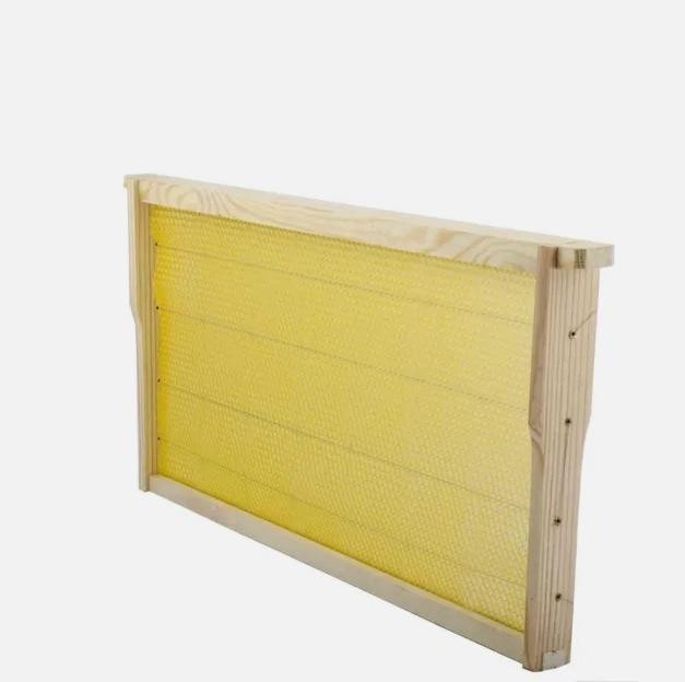 20 Assembled Beehive Frames, Coated Beeswax Foundations For Beekeeping