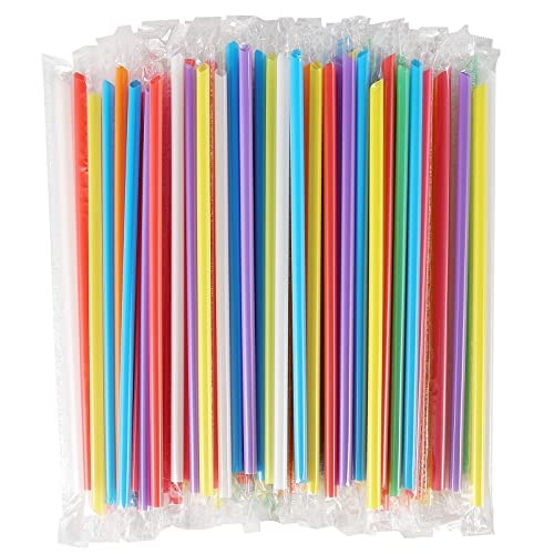 [400 Pcs] Colorful Individually Wrapped Disposable Plastic 7.5“-400Pcs