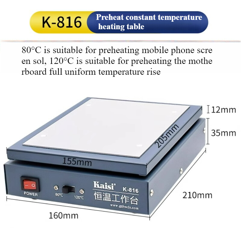 Remove The Mobile Phone Flat Screen Constant Temperature Heating Table
