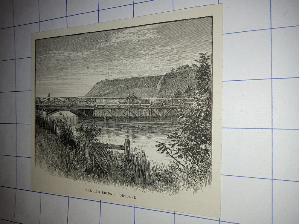 The old bridge Portland 1890