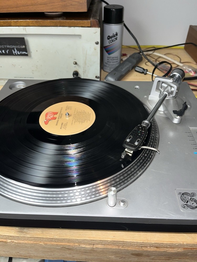 Stanton DJ Turntable Direct Drive Silver Pitch Control Start/Stop RCA Output