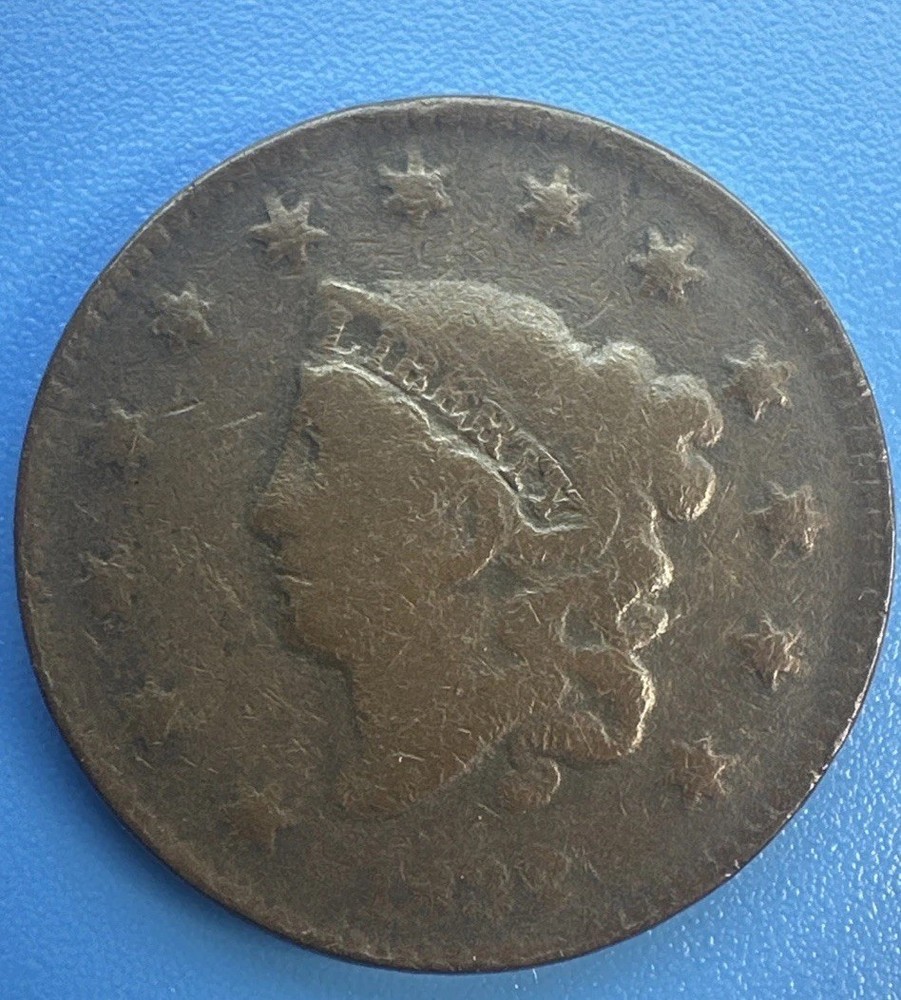 1832 Coronet head large cent, Nice ! scarce Beautiful Authentic Us Type (B991)￼