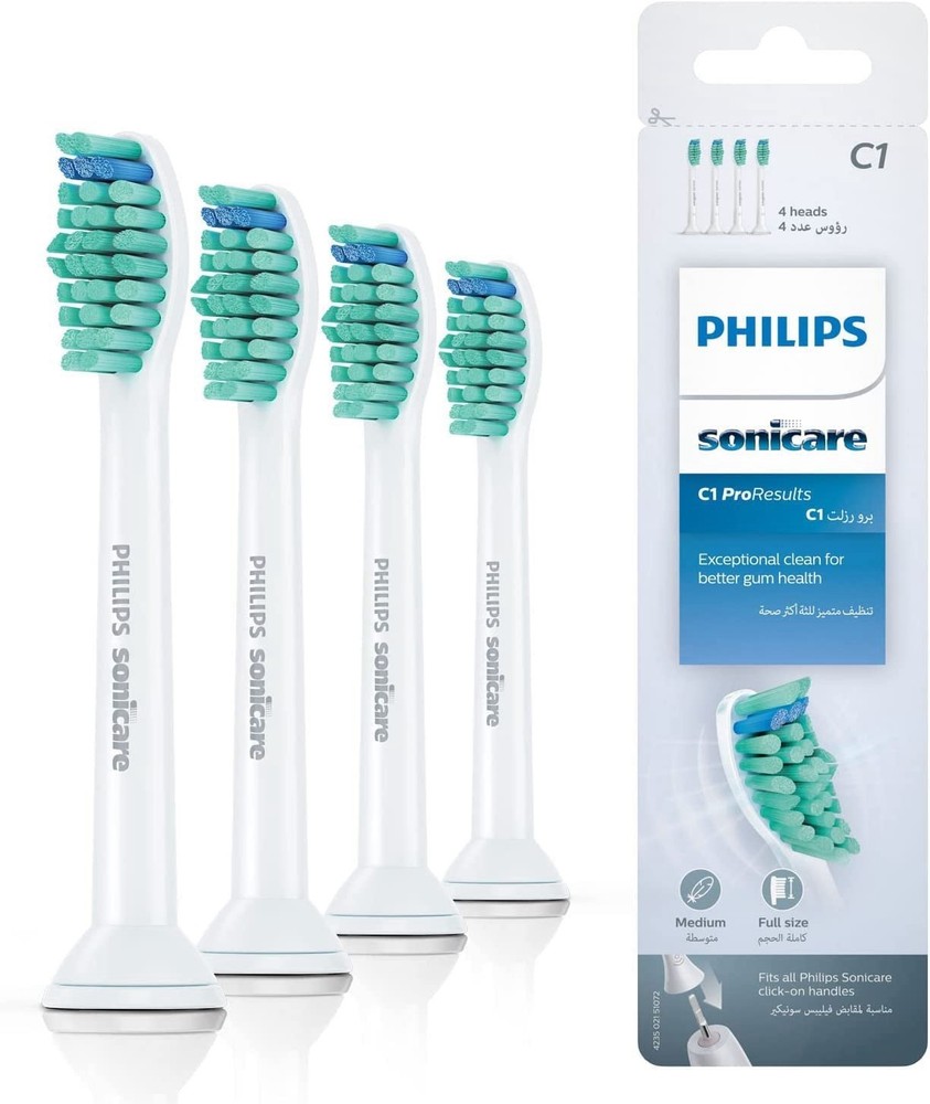 Philips Sonicare C1 ProResults HX6014 Replacement Heads 4-Pack Medium White