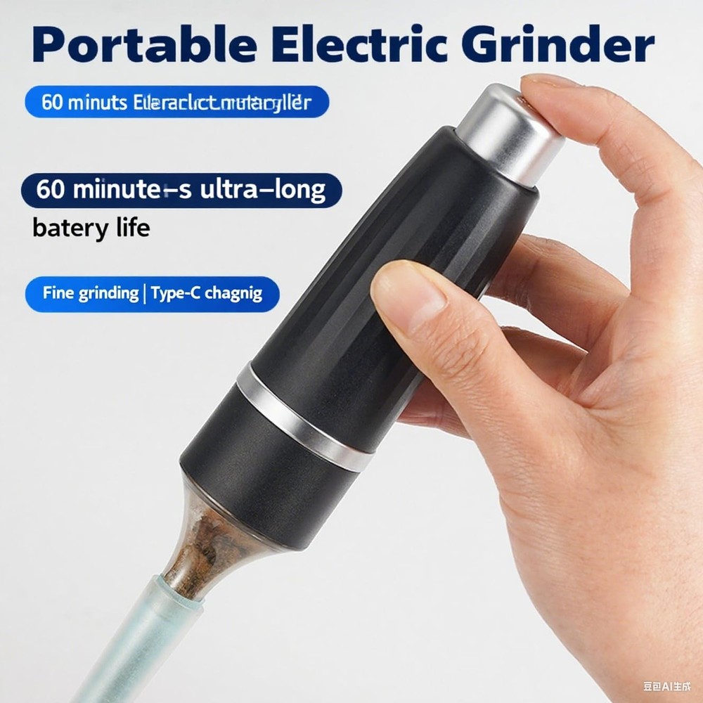 Herb Grinder USB Rechargeable Portable Automatic Spice Grinder Grinding Fill ...