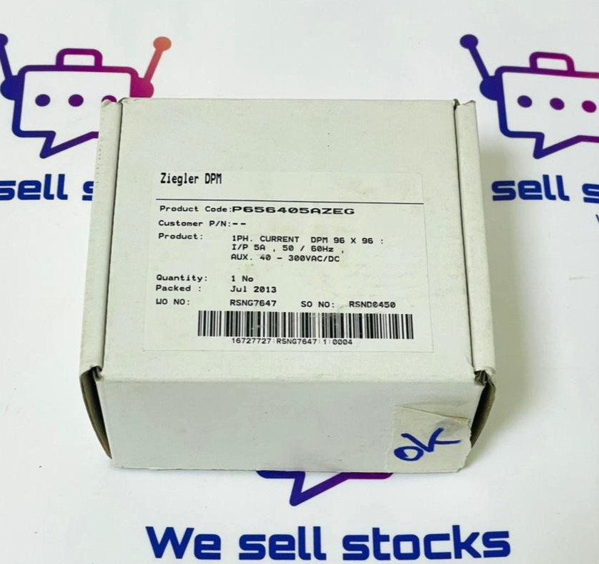 ZIEGLER EINE A Digital Panel Meter P656405AZEG