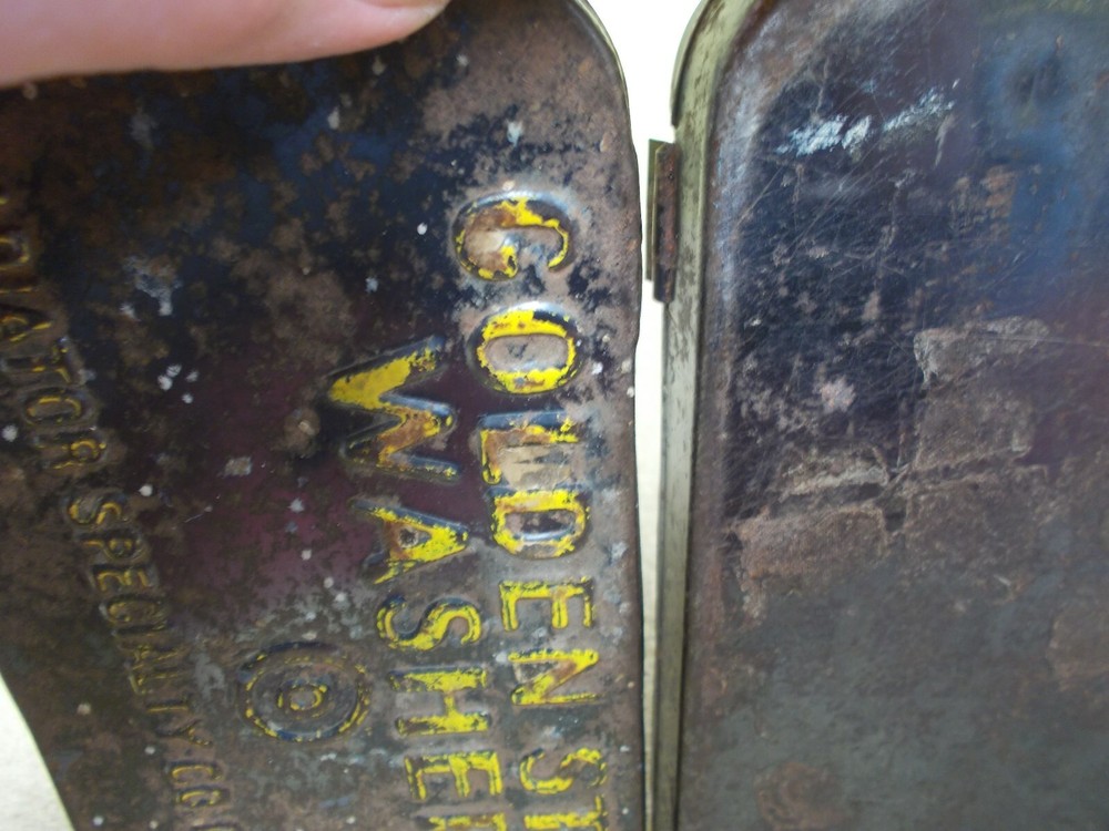 VINTAGE GOLDENSTATE WASHERS TIN CONTAINER RADIATOR SPECIALTY ADVERTIZING EMBOSSD