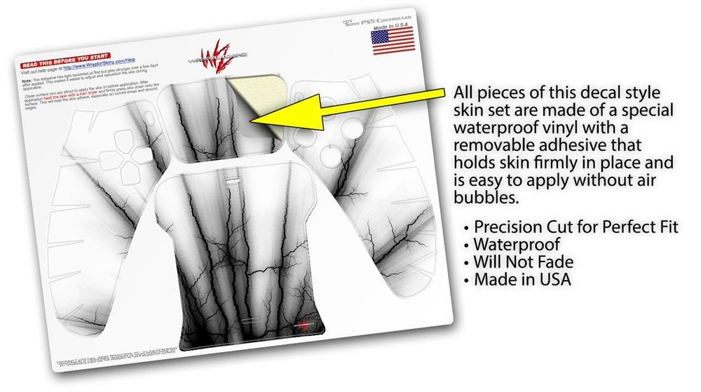 Skin Sony PS5 Controller Lightning Black