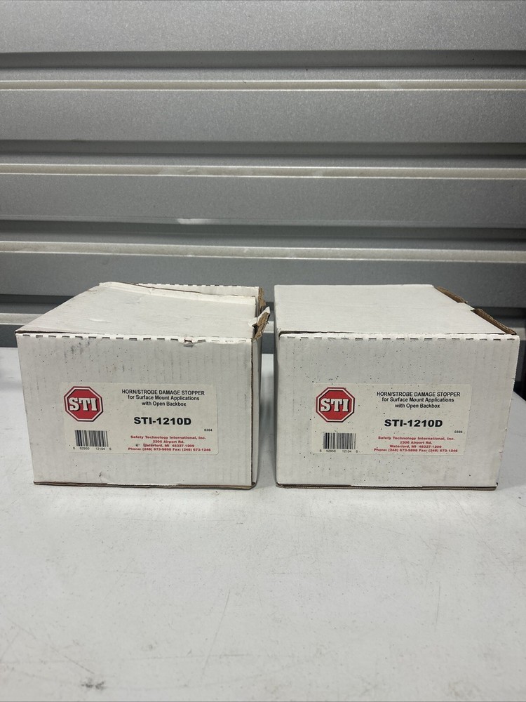 (2) STI STI-1210D Horn/Strobe Damage Stopper® Open Back Box [CTSA]