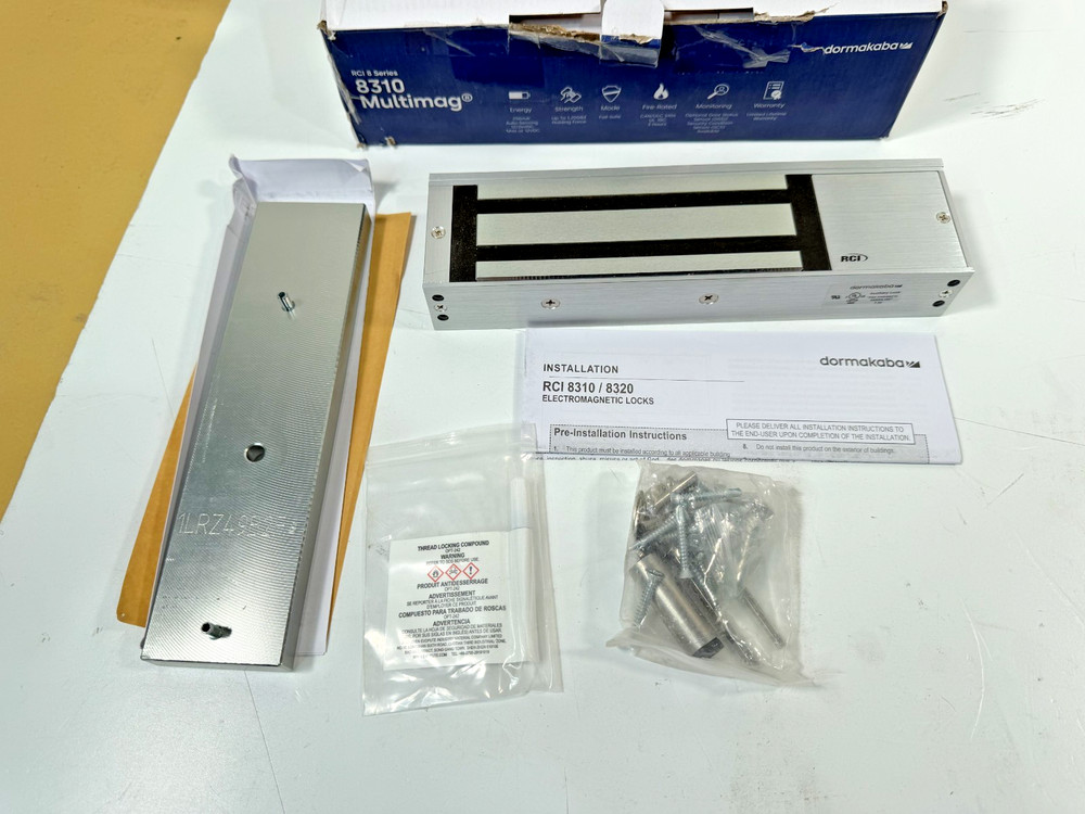 RCI 8310 MultiMag Electromagnetic Lock with Door Status Sensor