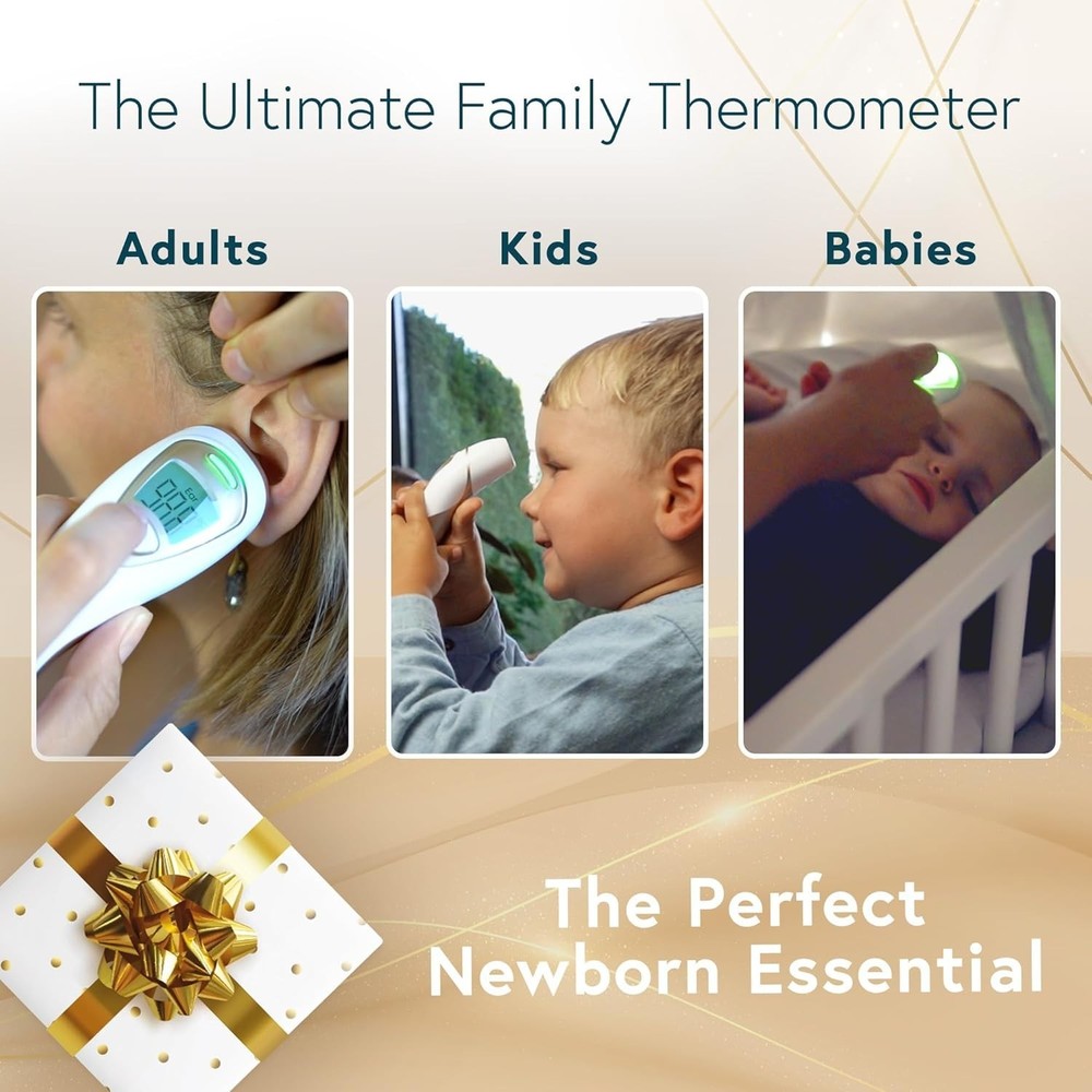 Quiet Vibration Ear Forehead Thermometer