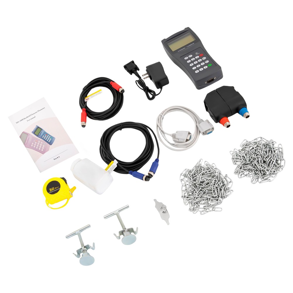 TDS-100H Ultrasonic Liquid Flow Meter Handheld Digital FlowMeter DN50-DN700