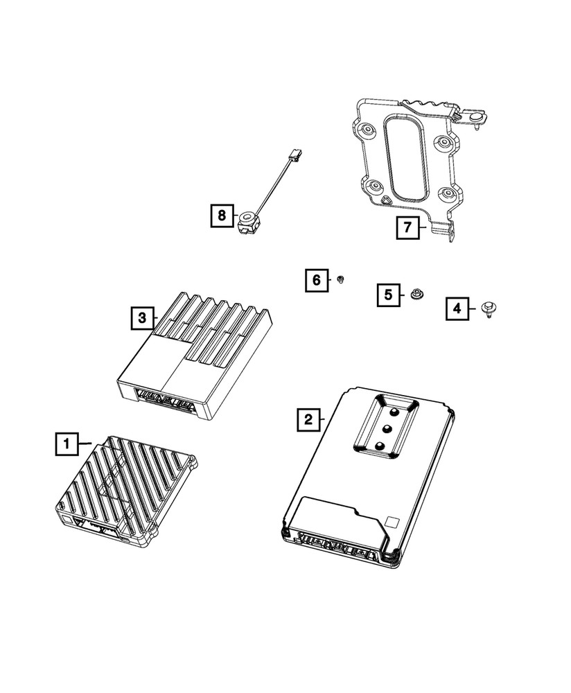 Genuine Mopar Amplifier Bracket 68257567AB