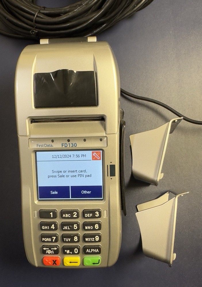First Data FD130 Credit Card Terminal With POWER SUPPLYS