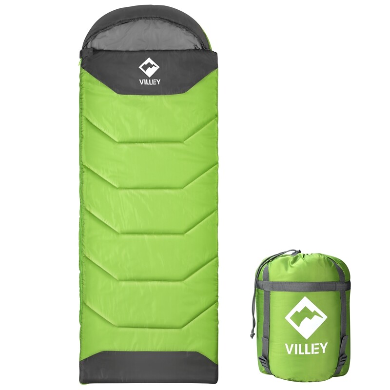 VILLEY 87-inch Camping Sleeping Bag Lightweight Compact Backpacking Sleeping Bag