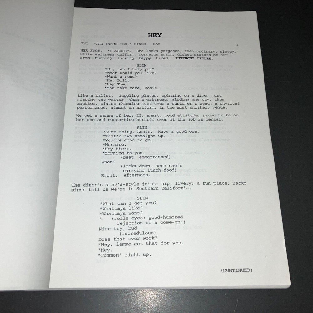 ENOUGH (2/16/01) Jennifer Lopez / Nicholas Kazan Final White Shooting Script+COA