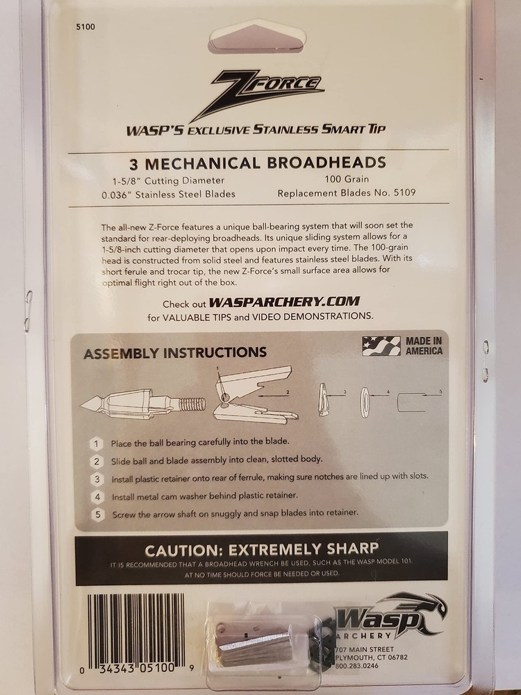 Z-Force 100 gr by Wasp Archery