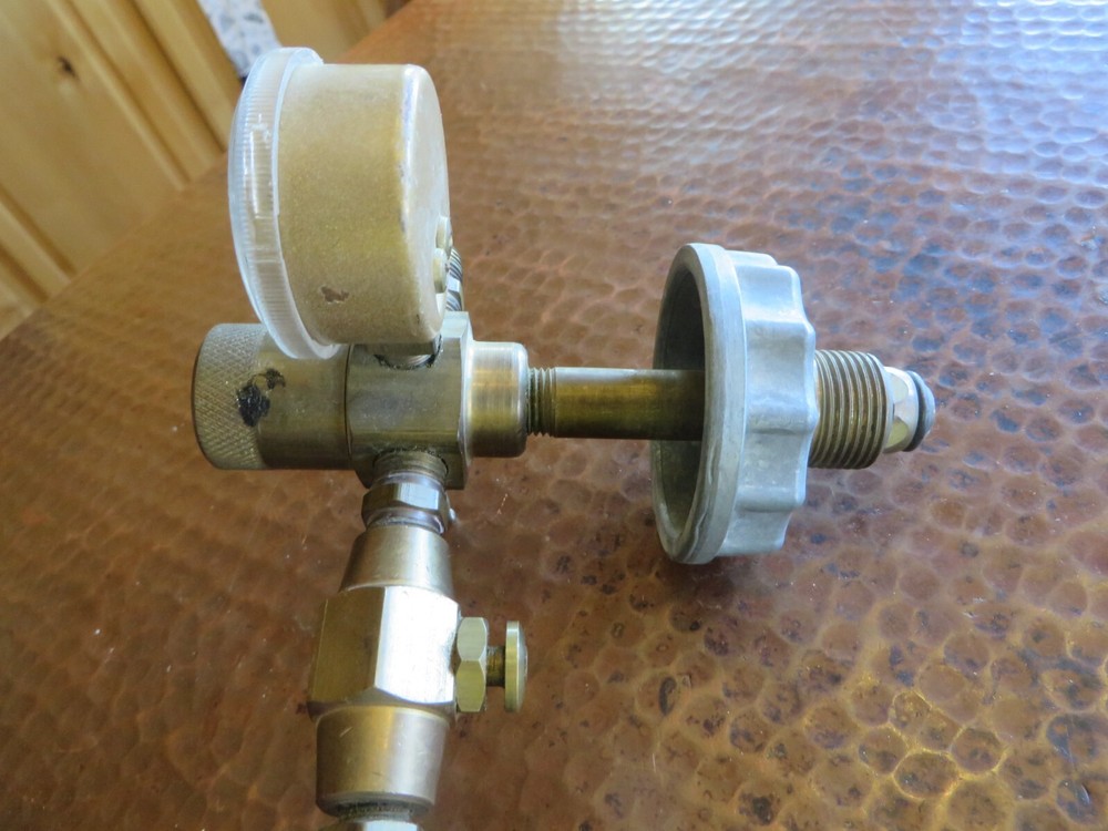 Marshall Brass Co 210 Regulator and Connectors Helium