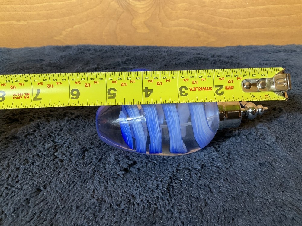 Hand Blown Glass Perfume Bottle Atomizer With Spray Bulb