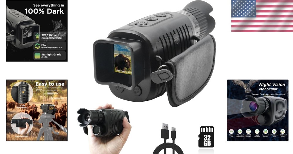 1080p Infrared Monocular - 32GB Included