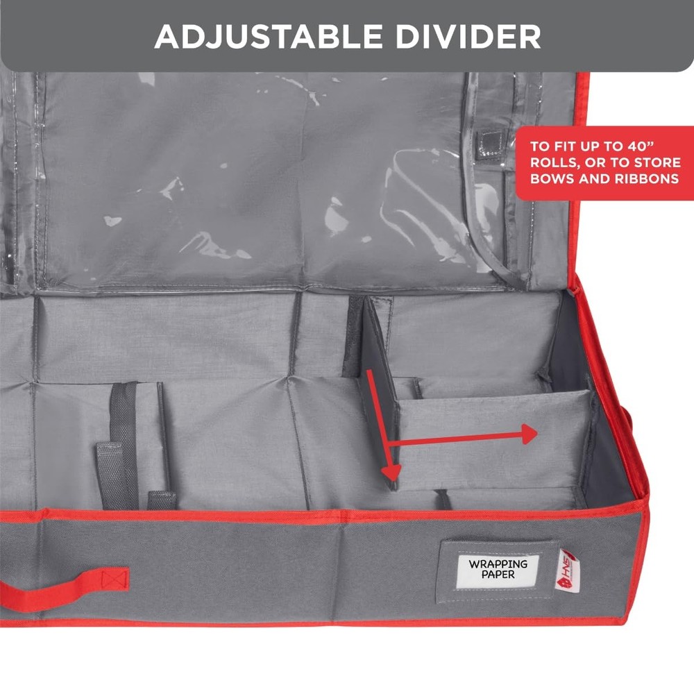 HOLDN' STORAGE Premium Wrapping Storage Container - Durable 600D Tear-Proof, ...