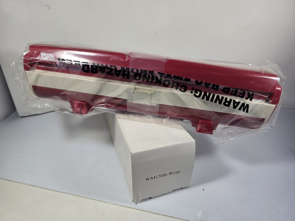 New Wrap Master Plastic: Wrap Dispenser Cutter - Red Grey Model 1500