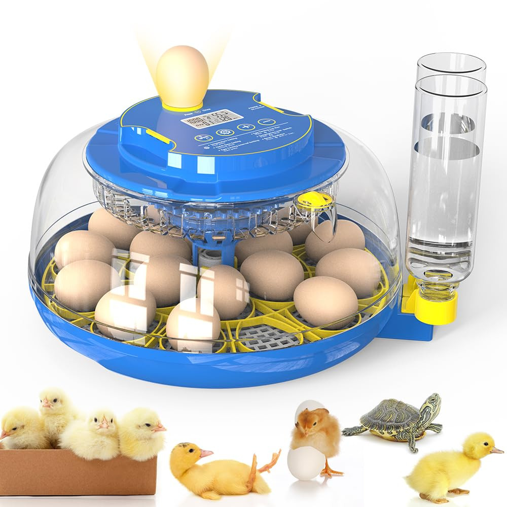 Incubators for Hatching Eggs，18 Egg Incubator,Egg Incubator with Automatic Egg T