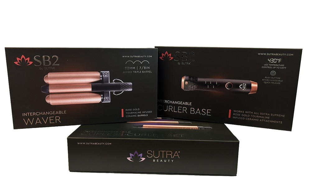 SB2 By Sutra Interchangeable Hair Curling Set with Attachments