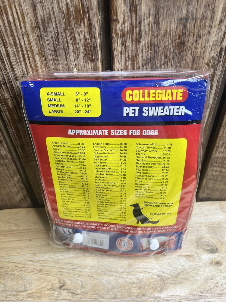 Collegiate Pet First Ohio State Pet Sweater Size Large