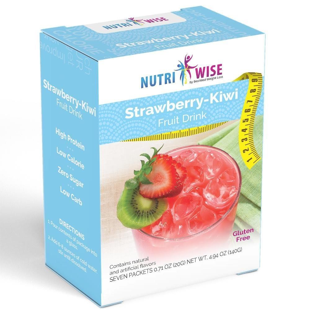 NutriWise Strawberry-Kiwi Fruit Drink (7/Box)