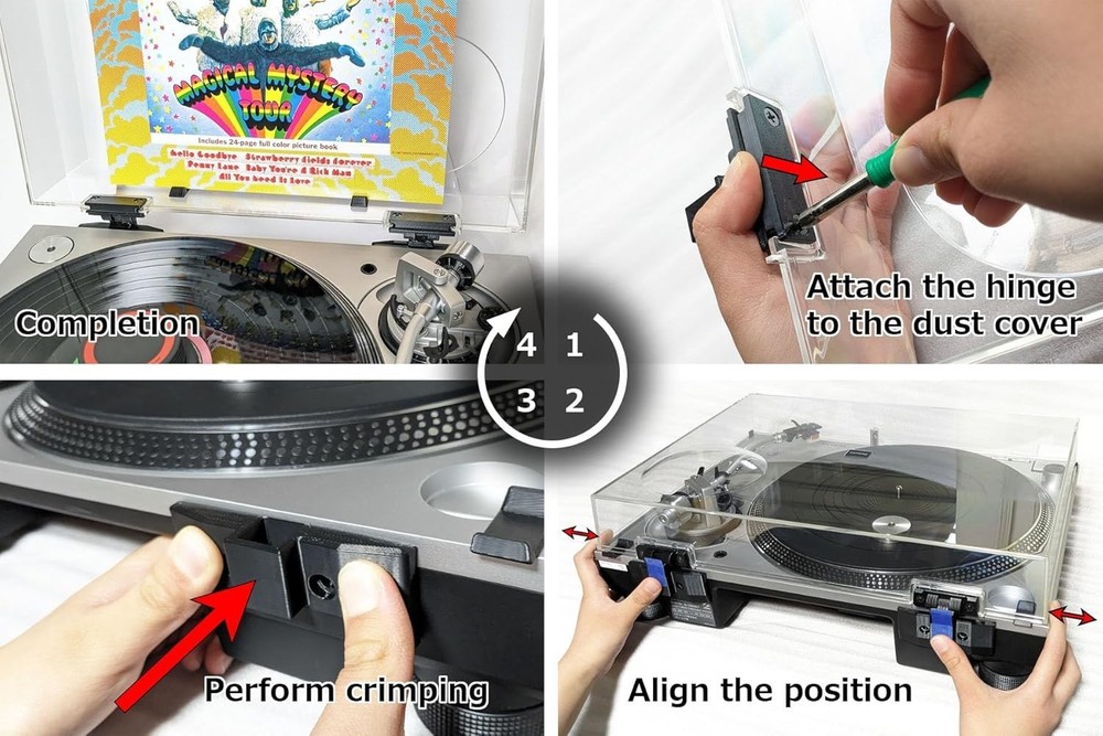 Technics Dust Cover Hinge kit for SL-1200 MK7