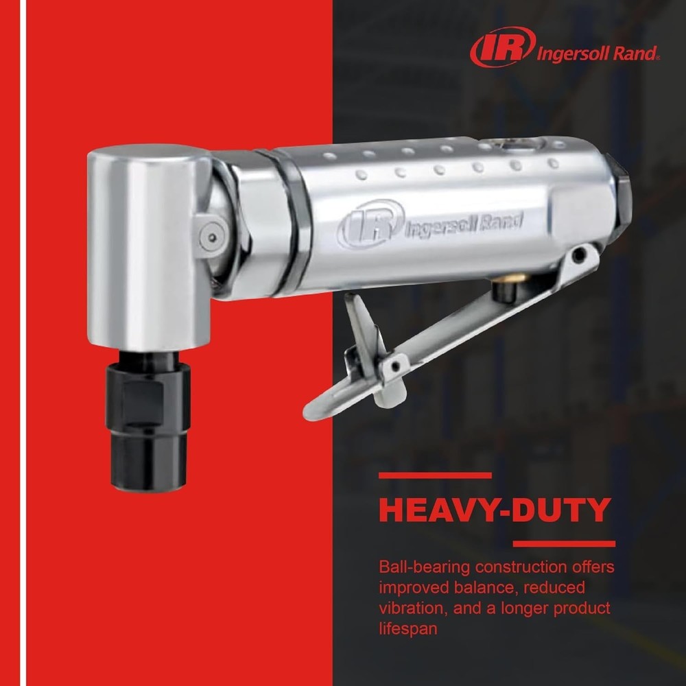 Efficient 301B Air Die Grinder - Right Angle Design, 1/4" Collets, Front Exhaust